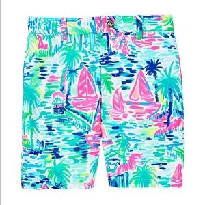 Lilly Pulitzer Mens Beaumont Shorts 40 Salt in the Air